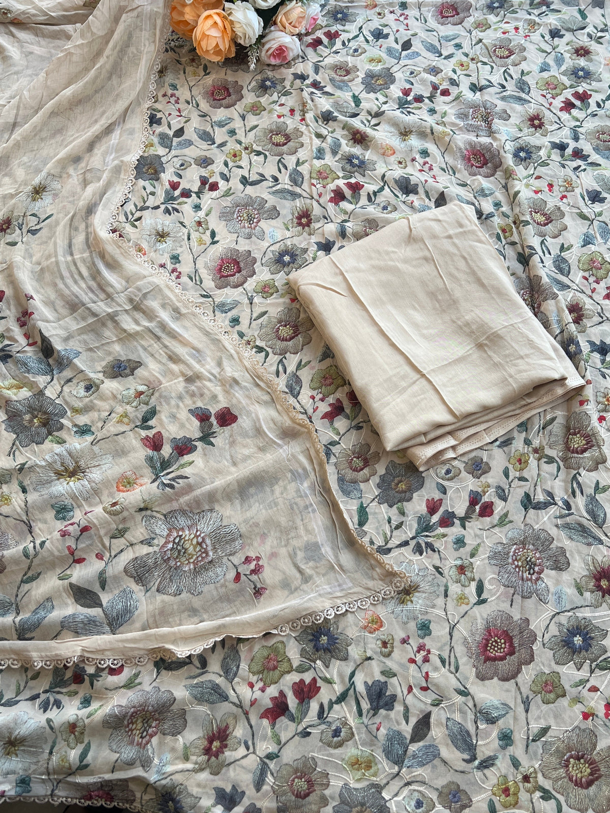 (CM014) FLORAL PRINT GEORGETTE BITS
