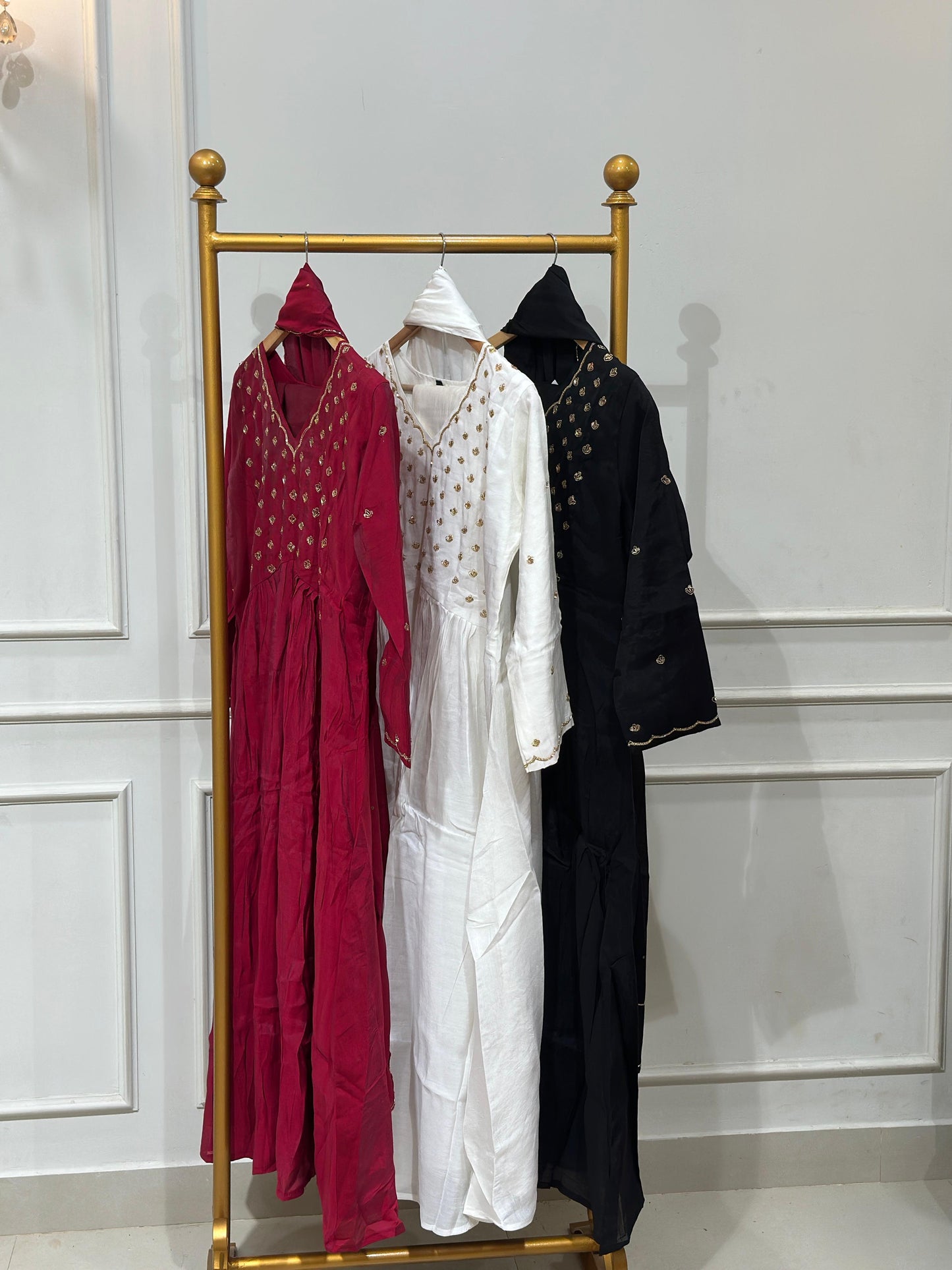 Party wear Mul Chanderi suit 0088