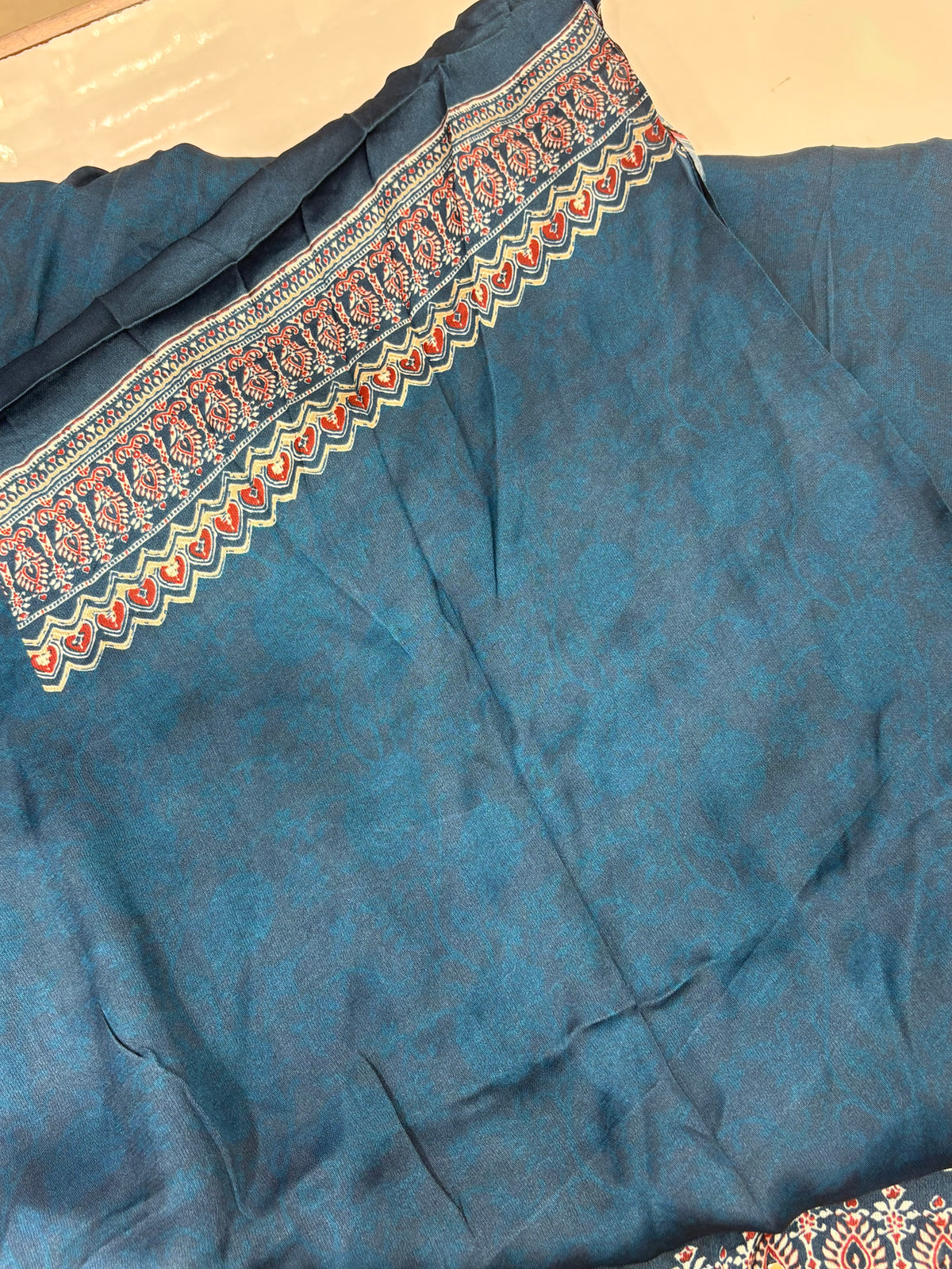 (CM015) AJRAKH PRINT GAJJI SILK BITS