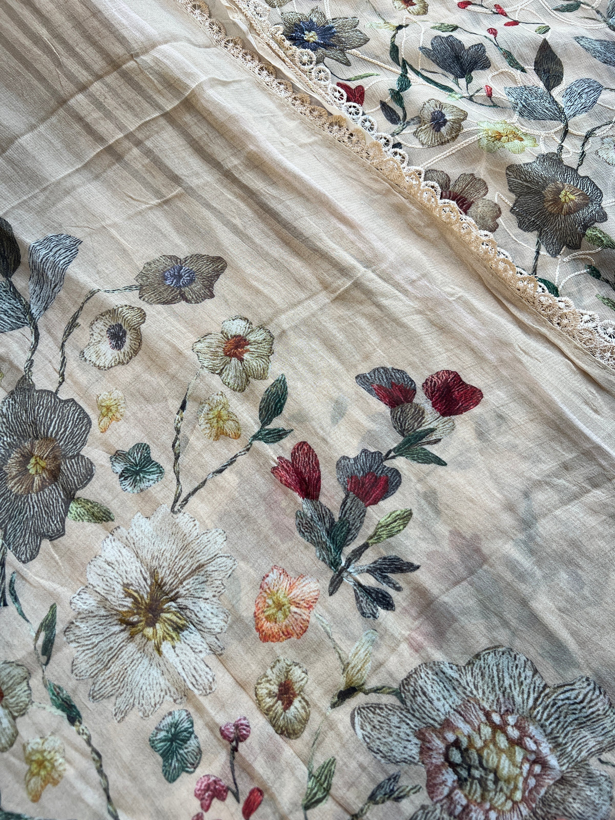 (CM014) FLORAL PRINT GEORGETTE BITS