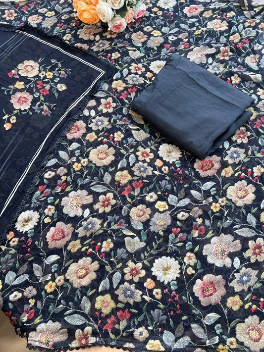 (CM014) FLORAL PRINT GEORGETTE BITS