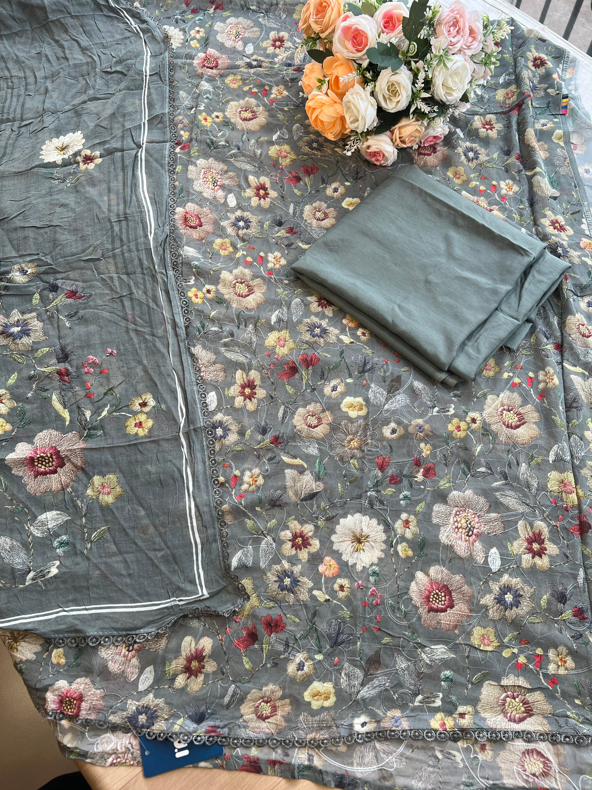 (CM014) FLORAL PRINT GEORGETTE BITS